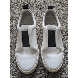 Pierre Hardy Aldi Slider Sneakers JS 02 Womens Size 37/7 White Black Leather